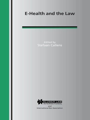 cover image of E-Health and the Law